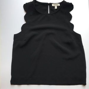 Monteau Black Sleeveless Top